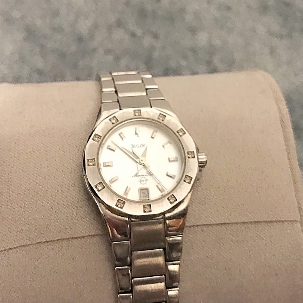 BULOVA silver women’s watch